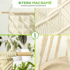 Qoods Kattenhangmat Macramé - Hangende Kattenmand Raam Of Radiator - Kattenbed - Poezenmand -Huisdierbenodigdheden 1200x1200 4209