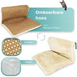 Kattenhangmat - Voor Aan Het Raam - Kattenmand - Raam - Hangmat Kat - Dieren - Kattenbed - Kattenmand - Slaapplek - Ligplaats -Huisdierbenodigdheden 1200x1200 4239