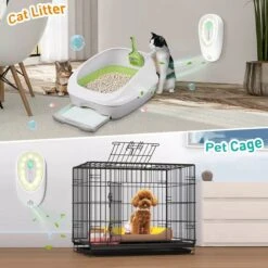 DVL Products Cornmi Kattengeurverwijderaar - Kattenbak Geurverdrijver - Met Ozon & Aromatherapie - Oplaadbaar En Infraroodsensor - Nachtlicht Optie - Duurzaam - Ledverlichting - Honden & Katten Geurverdrijver -Huisdierbenodigdheden 1200x1200 4272