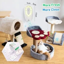 DVL Products Cornmi Kattengeurverwijderaar - Kattenbak Geurverdrijver - Met Ozon & Aromatherapie - Oplaadbaar En Infraroodsensor - Nachtlicht Optie - Duurzaam - Ledverlichting - Honden & Katten Geurverdrijver -Huisdierbenodigdheden 1200x1200 4275