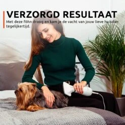 PetGoods 2-in-1 Hondenföhn – Föhn & Borstel - Honden & Katten - Low Noise -Huisdierbenodigdheden 1200x1200 434
