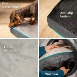 CozySense® - Orthopedisch Hondenkussen - Hondenkussen 90 X 55 Cm - Ook Geschikt Als Benchkussen & Hondenbed - Hondenkussen Bank - Traagschuim - Waterdicht - Wasbare Hoes - Maat L -Huisdierbenodigdheden 1200x1200 46