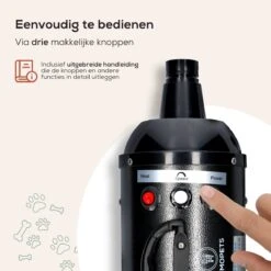 MiMOPETS® Hondenföhn Met 4 Opzetstukken – Waterblazer Voor Honden Met Geluiddemper -Hondendroger - Zwart -Huisdierbenodigdheden 1200x1200 464