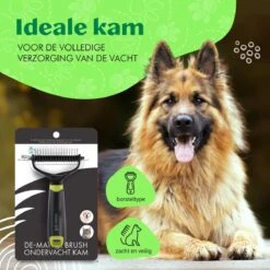Mister Mill Professionele 2-Zijdige Ondervacht Kam Voor Hond En Kat – Honden/Kattenborstel – Klittenkam – 9,5 Cm. -Huisdierbenodigdheden 1200x1200 492