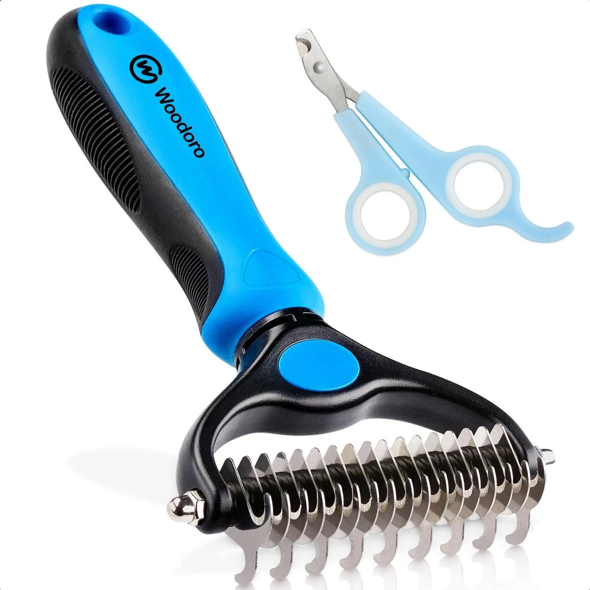 Woodoro 2-Zijdige Kattenkam Voor Ondervacht - Voorkomt Haaruitval - Verwijdert Klitten 1 Woodoro 2-Zijdige Kattenkam Voor Ondervacht - Voorkomt Haaruitval - Verwijdert Klitten