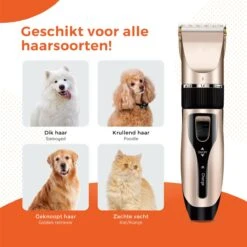 PetGoods Hondentondeuse - 10 Delige Set - Katten & Honden - Draadloos - Low Noise - Incl. Schaar, Nagelknipper, Vijl & Kam -Huisdierbenodigdheden 1200x1200 566
