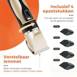 PetGoods Hondentondeuse - 10 Delige Set - Katten & Honden - Draadloos - Low Noise - Incl. Schaar, Nagelknipper, Vijl & Kam -Huisdierbenodigdheden 1200x1200 568