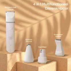 Revo Goods Professionele 4 In 1 Hondentondeuse Set -Ideaal Voor Honden En Andere Huisdieren - Slijper Inbegrepen -Draadloos - Ultra Stil -Huisdierbenodigdheden 1200x1200 574