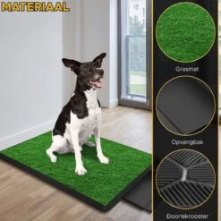 Toivo HondenToilet Kunstgras - Zwart - Geurafstotend - 62 X 49 X 6.6 CM - Honden Wc Outdoor - Zindelijkheidstraining Hond - Puppy Pads - Dierentoilet -Huisdierbenodigdheden 1200x1200 594