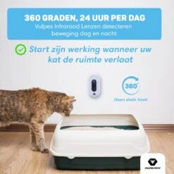 Vulpes Pets® Kattenbak Geurverdrijver PRO - Ozon En Negatieve Ionen Functie - Infraroodsensor - Oplaadbaar - Geurverwijderaar - Air Eliminator - Wit -Huisdierbenodigdheden 1200x1200 627