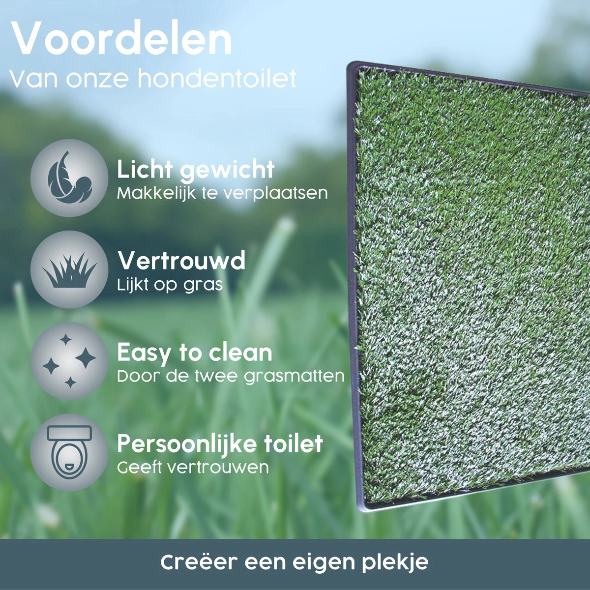 Merkloos Gtrise Hondentoilet Met 2 Matten - Out/Indoor - Zindelijkheidstraining Ebook - Dieren Wc 2 Merkloos Gtrise Hondentoilet Met 2 Matten - Out/Indoor - Zindelijkheidstraining Ebook - Dieren Wc - Afbeelding 2
