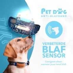 PET DOG® | Anti Blafband Voor Honden | 3 T/m 60 Kg | Oplaadbaar | Anti Blaf Band | Trainingsband | Vibratie En Geluid | Diervriendelijk | Shock Aan/uit Instelbaar -Huisdierbenodigdheden 1200x1200 731