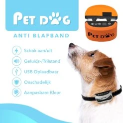 PET DOG® | Anti Blafband Voor Honden | 3 T/m 60 Kg | Oplaadbaar | Anti Blaf Band | Trainingsband | Vibratie En Geluid | Diervriendelijk | Shock Aan/uit Instelbaar -Huisdierbenodigdheden 1200x1200 733
