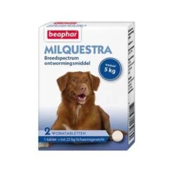 Beaphar Milquestra Kleine Hond/Puppy - Ontwormingsmiddel - 2 Tabletten -Huisdierbenodigdheden 1200x1200 74
