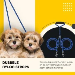 KCMultisupplies Dubbele Hondenriem Voor 2 Honden - Duo Hondenlijn Voor Hond - 120cm - Hondenleiband Riem -Huisdierbenodigdheden 1200x1200 78