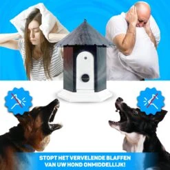 Vulpes Pets® Anti Blaf Apparaat Pro - Anti Blafband Voor Alle Honden - Luxe Hondentrainer - Diervriendelijk & Zonder Schok - Inclusief 9V Batterij - Waterbestendig - Ophangbaar - Instelbare Ultrasone Niveauregeling - 4 Standen -Huisdierbenodigdheden 1200x1200 782