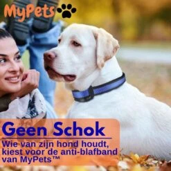 MyPets™ Anti-blafband - Anti Blaf Apparaat - Voor Kleine Honden En Grote Honden - Diervriendelijk - Opvoedingshalsband - Trainingshalsband - 2022/2023 Versie - Inclusief Batterijen -Huisdierbenodigdheden 1200x1200 805