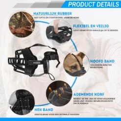 Sharon B Muilkorf Hond - Zwart - XXL - Voor Zeer Grote Honden - Snuitomtrek 38-43 Cm 11 Sharon B Muilkorf Hond - Zwart - XXL - Voor Zeer Grote Honden - Snuitomtrek 38-43 Cm -Huisdierbenodigdheden 1200x1200 884