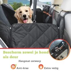 Merkloos Luxe Hondendeken Achterbank En Kofferbak - Hondendeken Auto - Waterdicht - Geschikt Voor In De Wasmachine - Dierenproducten - Hondenaccessoires - 137 X 147 Cm -Huisdierbenodigdheden 1200x1200 917