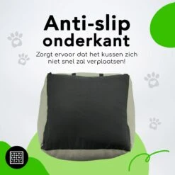 Doxie® Autostoel Hond – Hondenmand – 2 In 1 – 50 X 40 Cm – Wasbaar – Antislip – Waterbestendig – Incl. Autogordel – Maat S – Lichtgrijs -Huisdierbenodigdheden 1200x1200 929