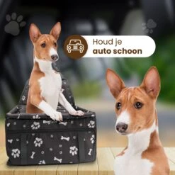 DogSeat® Hondenmand Auto - Autostoel Hond Zwart - Autozitje Hond - Kleine Tot Middelslag Hond - Automand Hond - Waterdicht En Opvouwbaar - 40x35x25 -Huisdierbenodigdheden 1200x1200 946