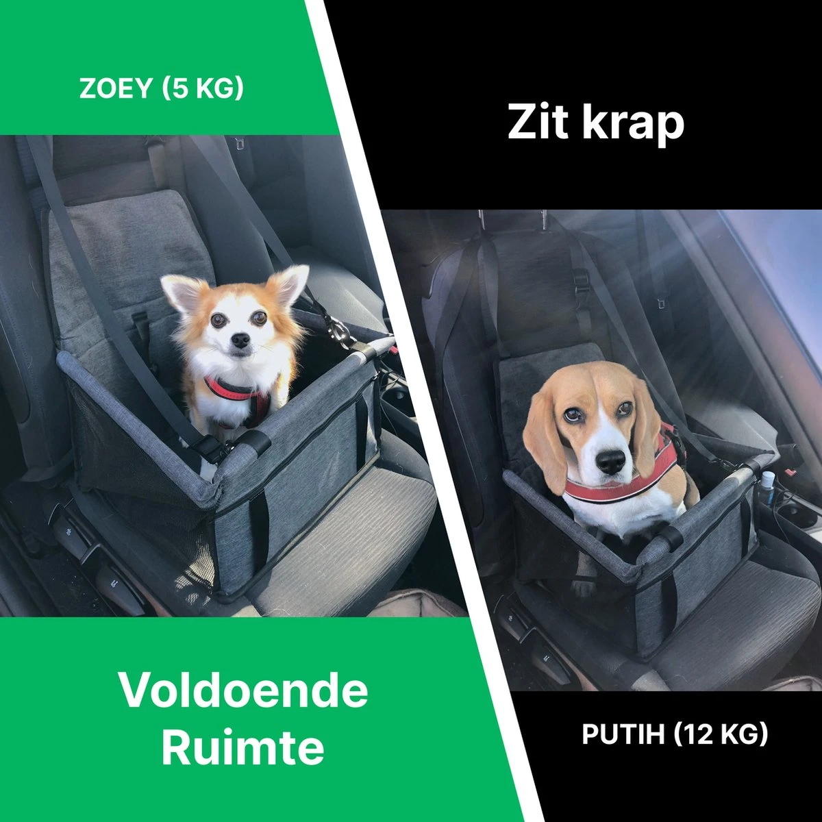 Luxe Hondenstoel Auto – Donkergrijs - Autostoel Hond – Hondenmand Voor In De Auto – Autozitje – LumifyMe - 40 X 34 X 25 Cm 6 Luxe Hondenstoel Auto – Donkergrijs - Autostoel Hond – Hondenmand Voor In De Auto – Autozitje – LumifyMe - 40 X 34 X 25 Cm - Afbeelding 6