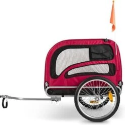 DURAMAXX King Rex Hondenfietskar Rijwielaanhanger - 250 Liter - Van Dieren Tot 40 Kg - 16" Luchtbanden - Staal -Huisdierbenodigdheden 1200x1200 956