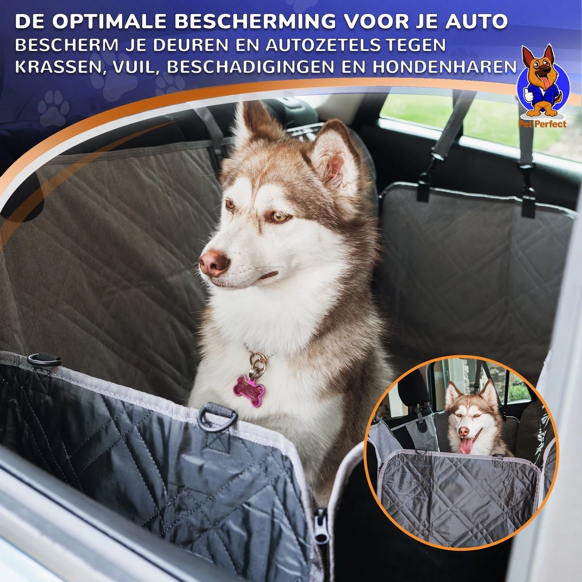 Pet Perfect Hondendeken Auto - Honden Achterbank & Kofferbak Beschermhoes - Autodeken - Hondenkleed 6 Pet Perfect Hondendeken Auto - Honden Achterbank & Kofferbak Beschermhoes - Autodeken - Hondenkleed - Afbeelding 6