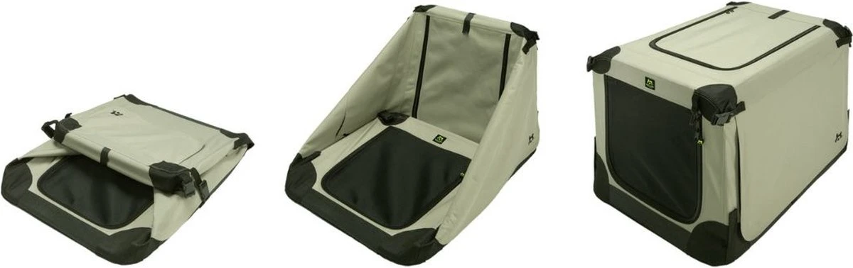 Maelson Soft Kennel - Robuuste Hondenbench Van Zacht Materiaal - Opvouwbare Kennel Met Stevig Stalen Binnenframe - Beige/zwart - XXS / XS / S / M / L / XL / XXL - 72 S 13 Maelson Soft Kennel - Robuuste Hondenbench Van Zacht Materiaal - Opvouwbare Kennel Met Stevig Stalen Binnenframe - Beige/zwart - XXS / XS / S / M / L / XL / XXL - 72 S - Afbeelding 13