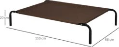 PawHut Hondenstretcher XL 110x68x19 Cm. Bruin / Grijs -Huisdierbenodigdheden 1200x473 1