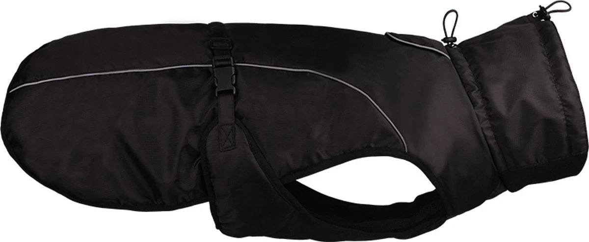 Warme Hondenjas Waterproof Zwart Geschikt Voor Grotere Honden Maat 3XL 1 Warme Hondenjas Waterproof Zwart Geschikt Voor Grotere Honden Maat 3XL