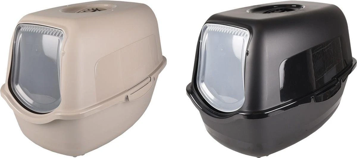 Flamingo - Kattenbak Lexie - Grijs - 39 X 56 X 39.5 Cm 2 Flamingo - Kattenbak Lexie - Grijs - 39 X 56 X 39.5 Cm - Afbeelding 2