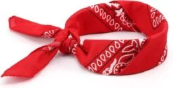 Merkloos Bandana - Rood - Unisex - Festival - Carnaval - Bandana Hond
