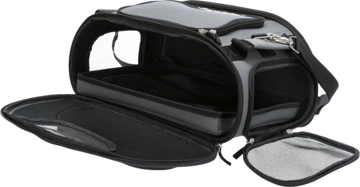 Trixie Hondentas Vliegtuigtas Wings Grijs / Blauw 46X28X23 CM 3 Trixie Hondentas Vliegtuigtas Wings Grijs / Blauw 46X28X23 CM - Afbeelding 3