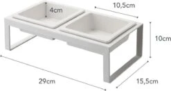 Yamazaki Tower Dierenvoerbakjes - Wit -Huisdierbenodigdheden 1200x636 2