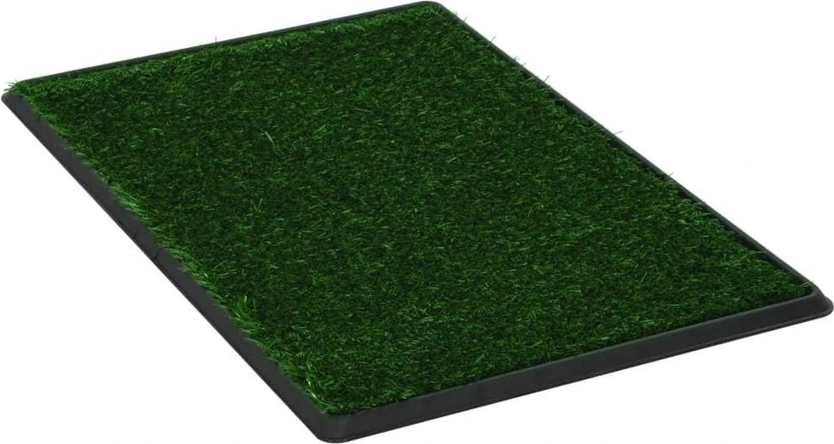 VidaXL Huisdierentoilet Met Bak En Kunstgras 76x51x3 Cm Groen 2 VidaXL Huisdierentoilet Met Bak En Kunstgras 76x51x3 Cm Groen - Afbeelding 2