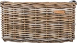 Basil Dorset Fietsmand L - Voor - Rotan - Grijs - Large -Huisdierbenodigdheden 1200x670 2