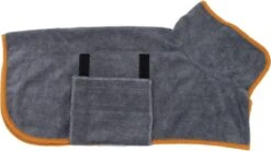 Merkloos Hondenbadjas Grijs – Maat L – Ideaal Voor Na Het Zwemmen