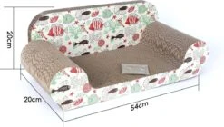 Nobleza 46IIC Design Krabsofa - Krabplank Met Catnip - L54 X B26 X H20 Cm -Huisdierbenodigdheden 1200x678 10
