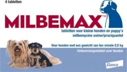Milbemax Kleine Hond & Puppy's Van 0,5 Kg Tot 10 Kg - 1 St à 2 X 2 Tabletten -Huisdierbenodigdheden 1200x678