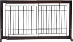 Hondenhek - Traphekje Hond - Traphekje Zonder Boren - Traphekje - BxH 161-97 X 53 Cm - Koffiebruin -Huisdierbenodigdheden 1200x690 2