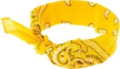 Merkloos Bandana - Geel - Unisex - Festival - Carnaval - Bandana Hond