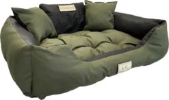 Kingdog - Groot Honden- En Kattenbed | Dierenmand 100 X 75 | Groen - Maat L