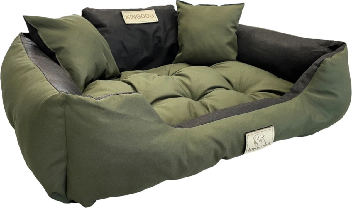 Kingdog - Groot Honden- En Kattenbed | Dierenmand 100 X 75 | Groen - Maat L 1 Kingdog - Groot Honden- En Kattenbed | Dierenmand 100 X 75 | Groen - Maat L