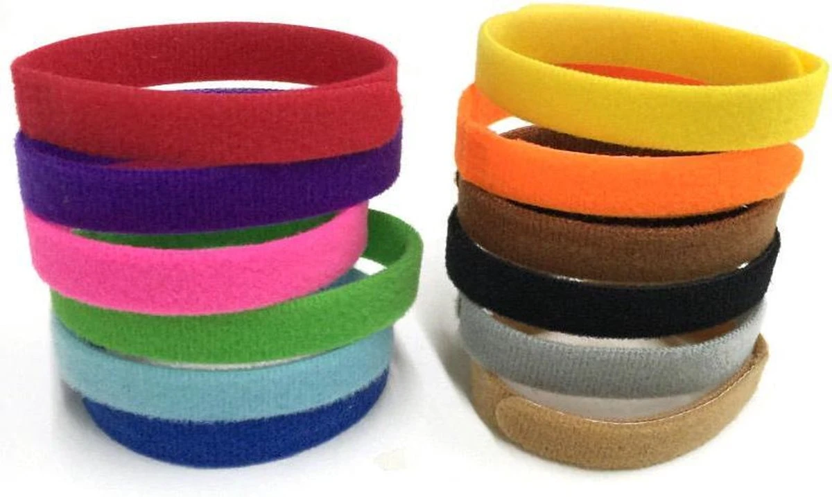 12 Puppy Of Kitten Identificatie Bandjes - 12 Kleuren - 20 Cm Per Bandje (Verstelbaar) 2 12 Puppy Of Kitten Identificatie Bandjes - 12 Kleuren - 20 Cm Per Bandje (Verstelbaar) - Afbeelding 2