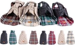 Stijlvol Omkeerbaar Winter Hondenjasje In Engelse Stijl - BEIGE - EXTRA LARGE (XL) -Huisdierbenodigdheden 1200x721 2