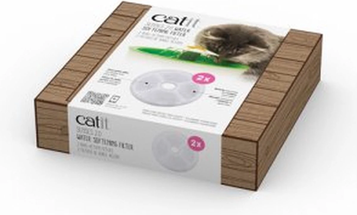 Catit Filters Triple Action 2 Pack - Kanttendrinkbak - 4 X 14.5 X 17.5 Cm Wit 1 Catit Filters Triple Action 2 Pack - Kanttendrinkbak - 4 X 14.5 X 17.5 Cm Wit