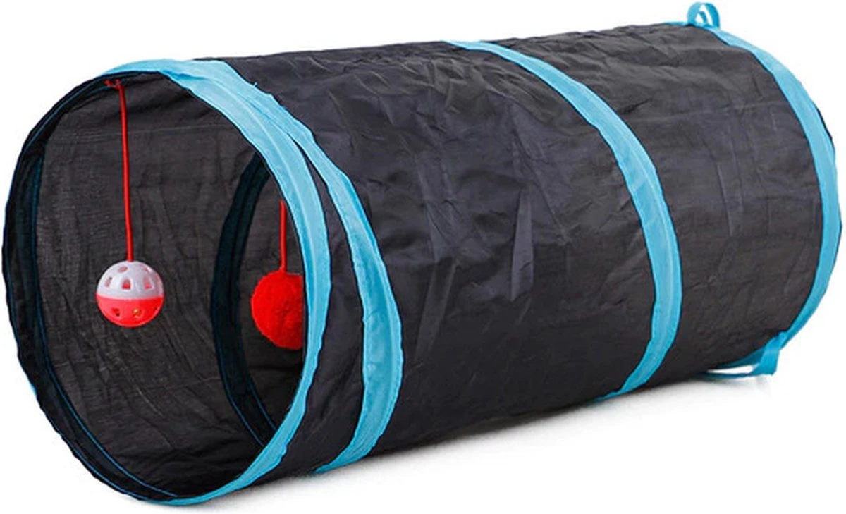 Speeltunnel Katten - Kattenhuis - Kattentunnel - 2 Gangen - Met Speelballetje 1 Speeltunnel Katten - Kattenhuis - Kattentunnel - 2 Gangen - Met Speelballetje