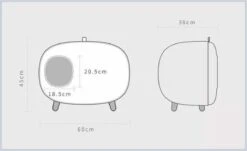 MakeSure Kattenbak Met Lade - Groen - 60 X 38 X 45 Cm - Design -Huisdierbenodigdheden 1200x736 10