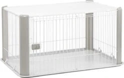 Merkloos Puppyren - Hondenbench - Grijs - 113 X 79 X 60 Cm